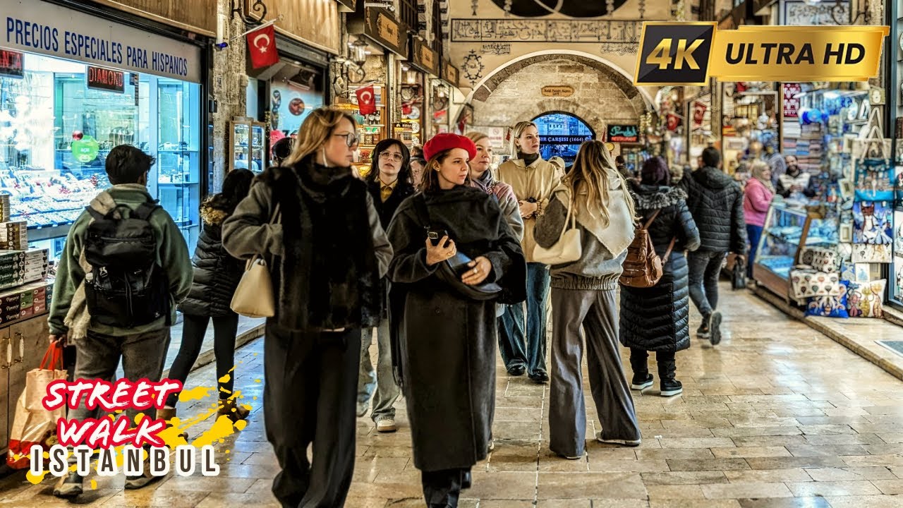 🇹🇷 Istanbul Street Walk | Mısır Çarşısı (Spice Bazaar) January 2025 | 4K UHD 60FPS