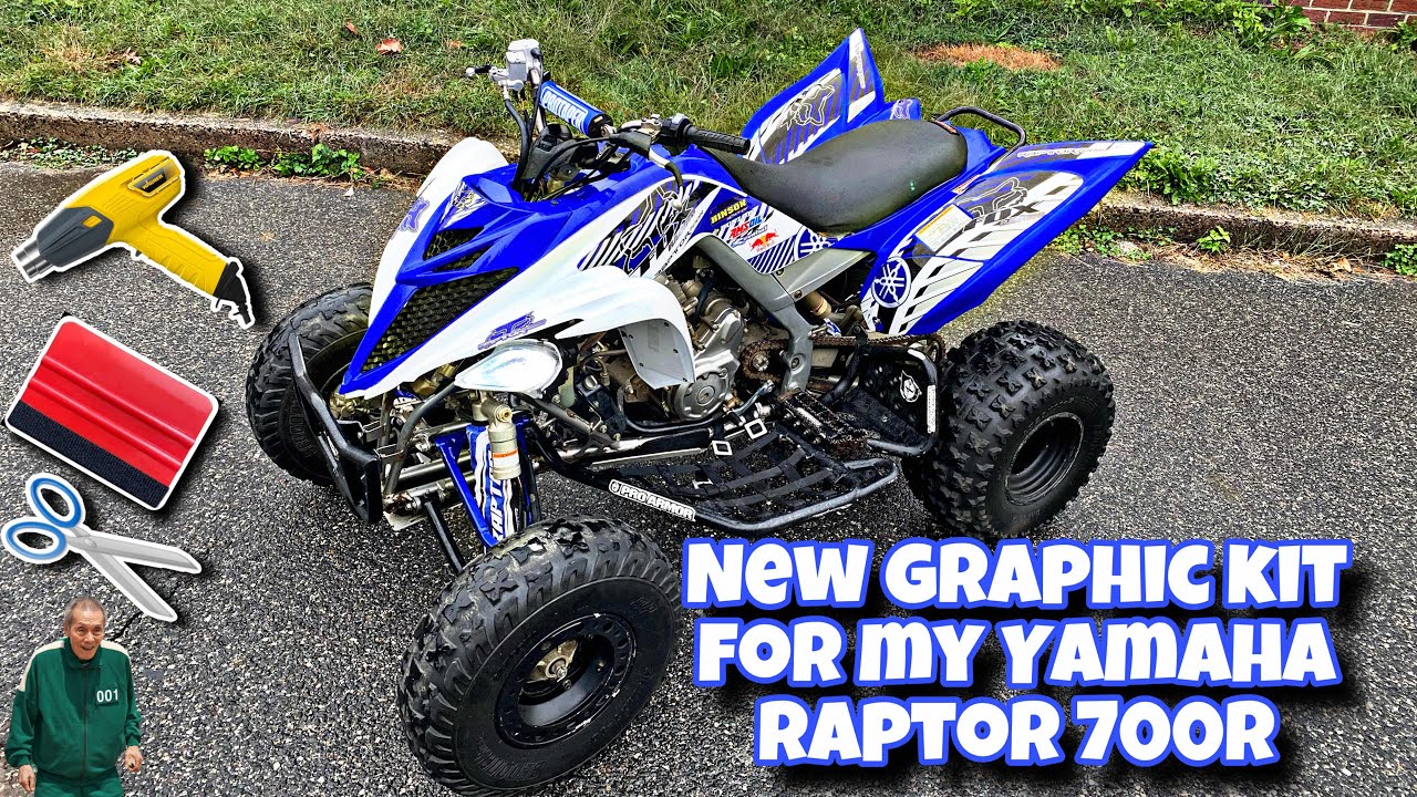 PRIMERA MODIFICACIÓN A MI YAMAHA RAPTOR 700R😤 INSTALACIÓN DE GRAPHIC KIT ✂️
