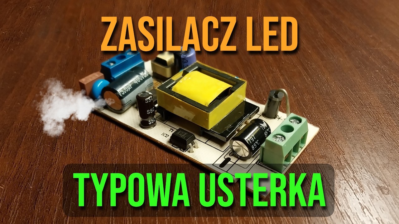Szybka naprawa zasilacza do taśm LED. Co się najczęściej psuje?