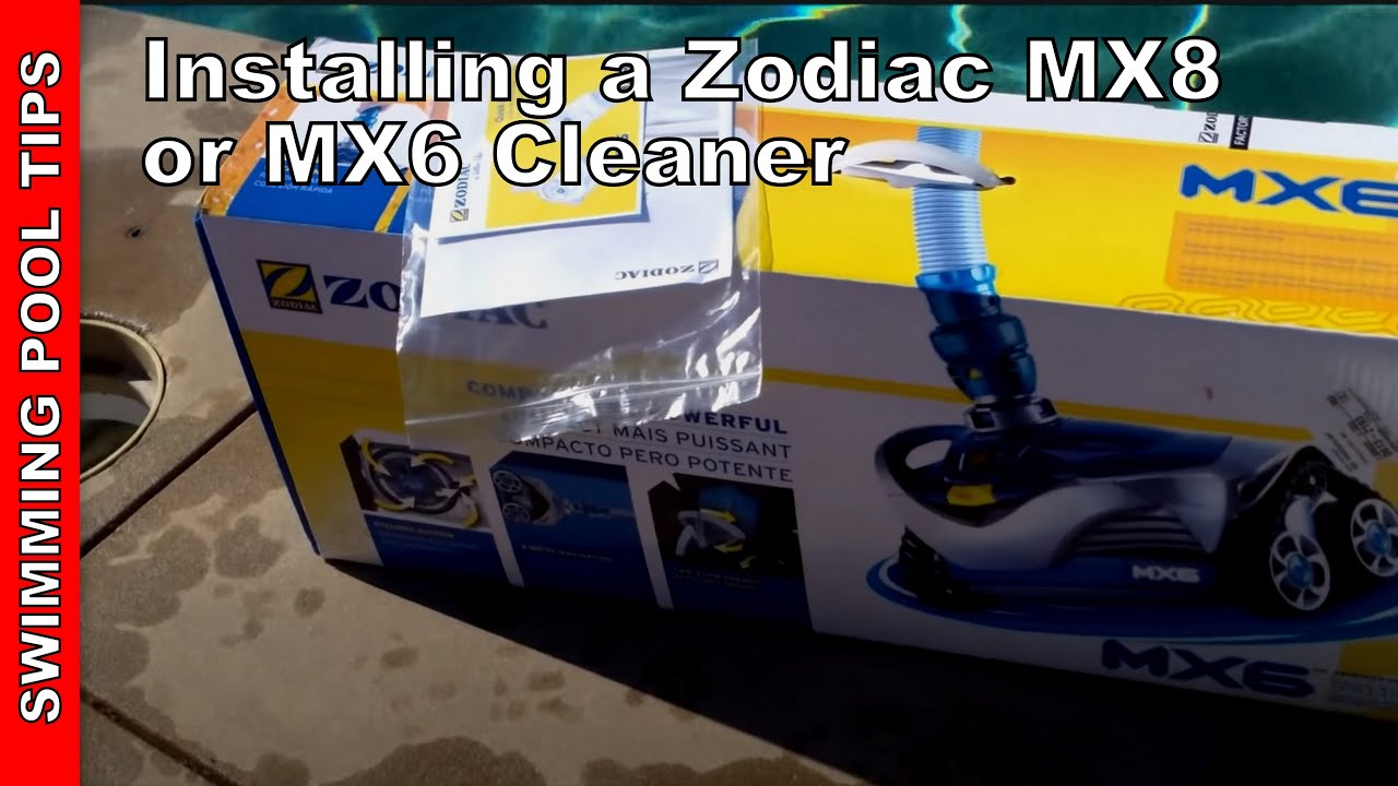 Установка автоматического очистителя бассейна Zodiac MX6 или MX8