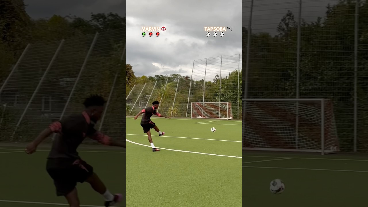 TORSCHUSS-CHALLENGE GEGEN TAPSOBA! ⚽️ #fussball #tipps #tricks #challenge