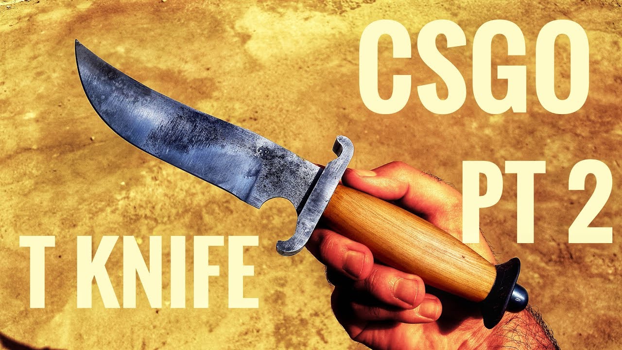 CSGO Default T Knife Making Of - Part 2: handle, pommel, sharpening