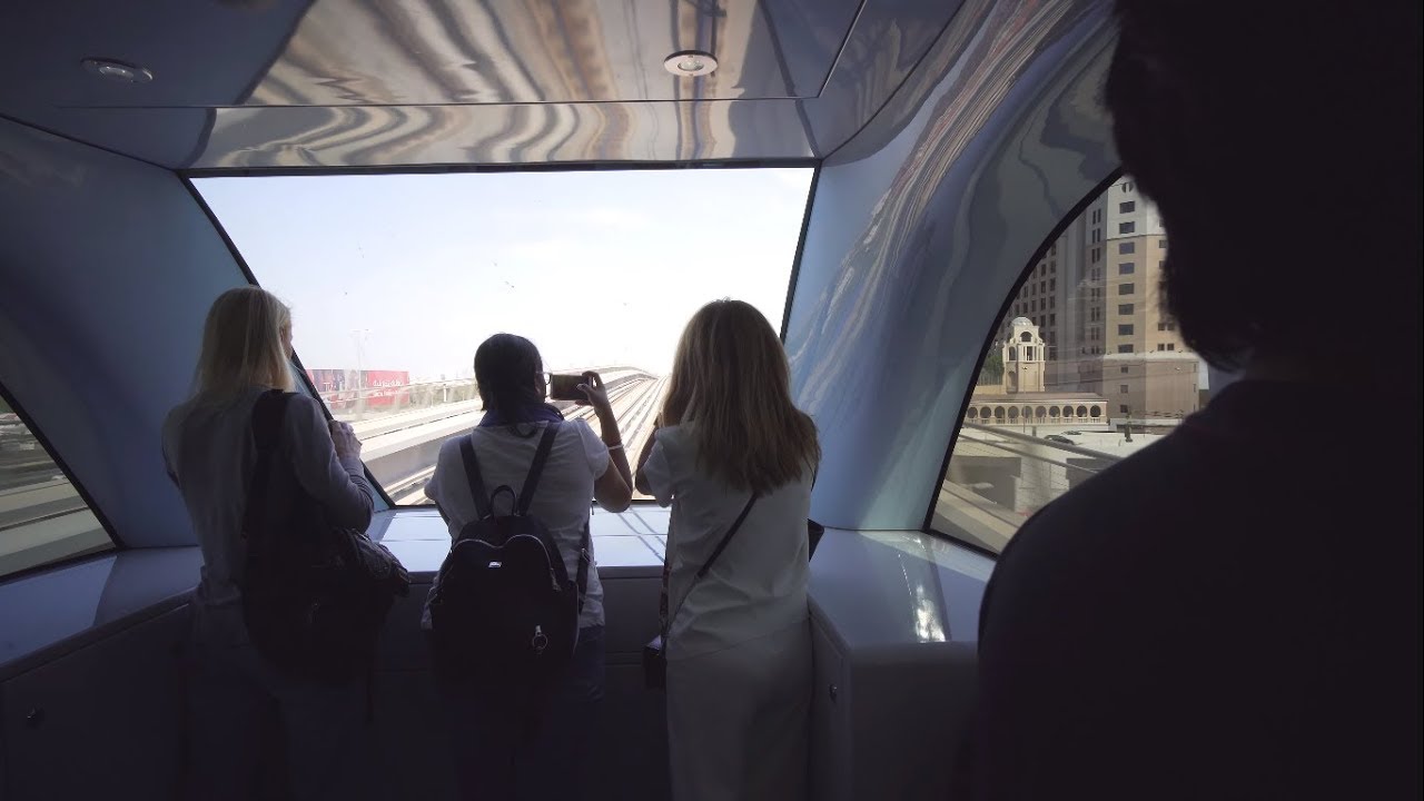 United Arab Emirates, Dubai, metro ride from Sharaf DG to Mall of the Emirates