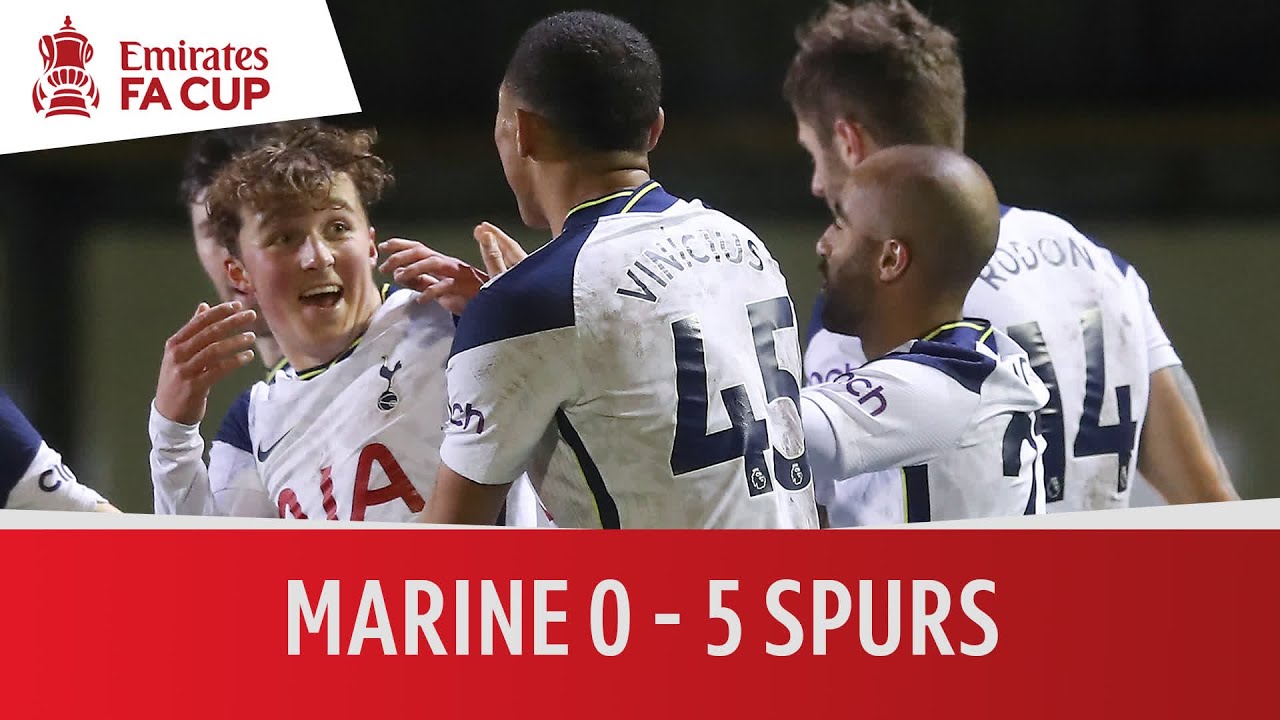 Marine vs Tottenham Hotspur (0-5) | Emirates FA Cup Highlights