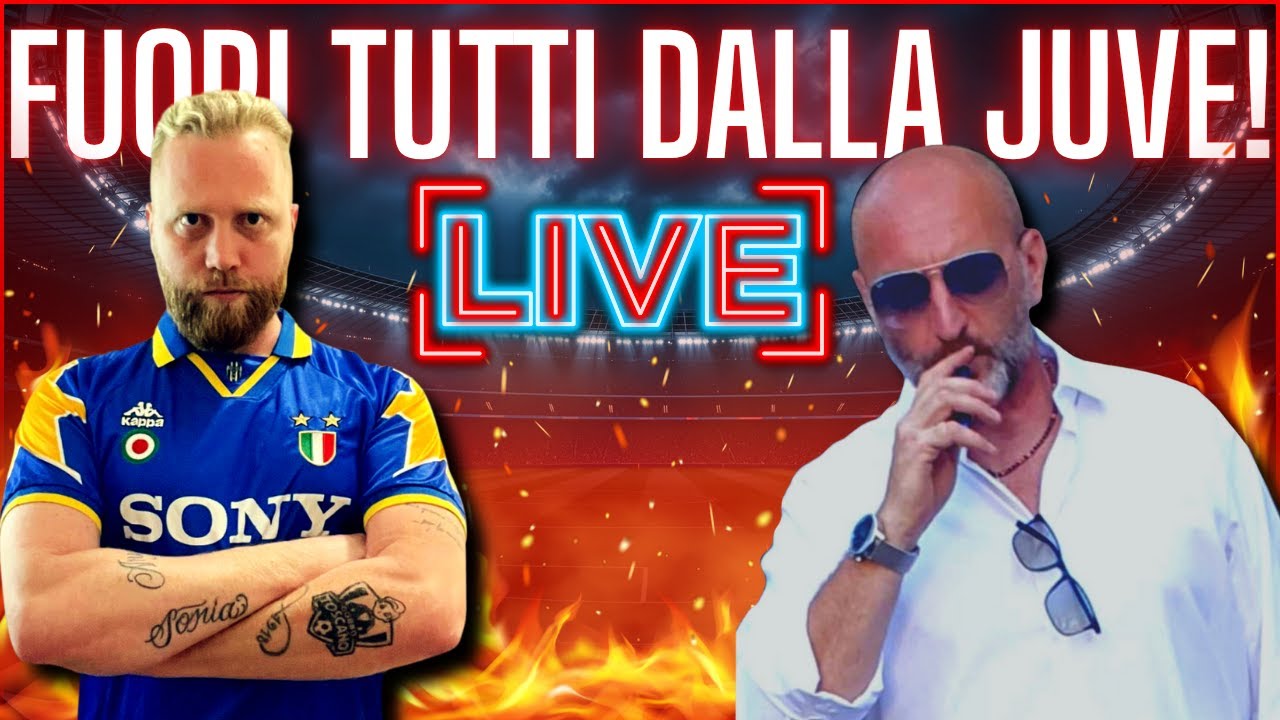 LIVE DI FUOCO! Elkann, Comolli e Tudor VIA dalla JUVE! + Champions League live! Con @giannibianco