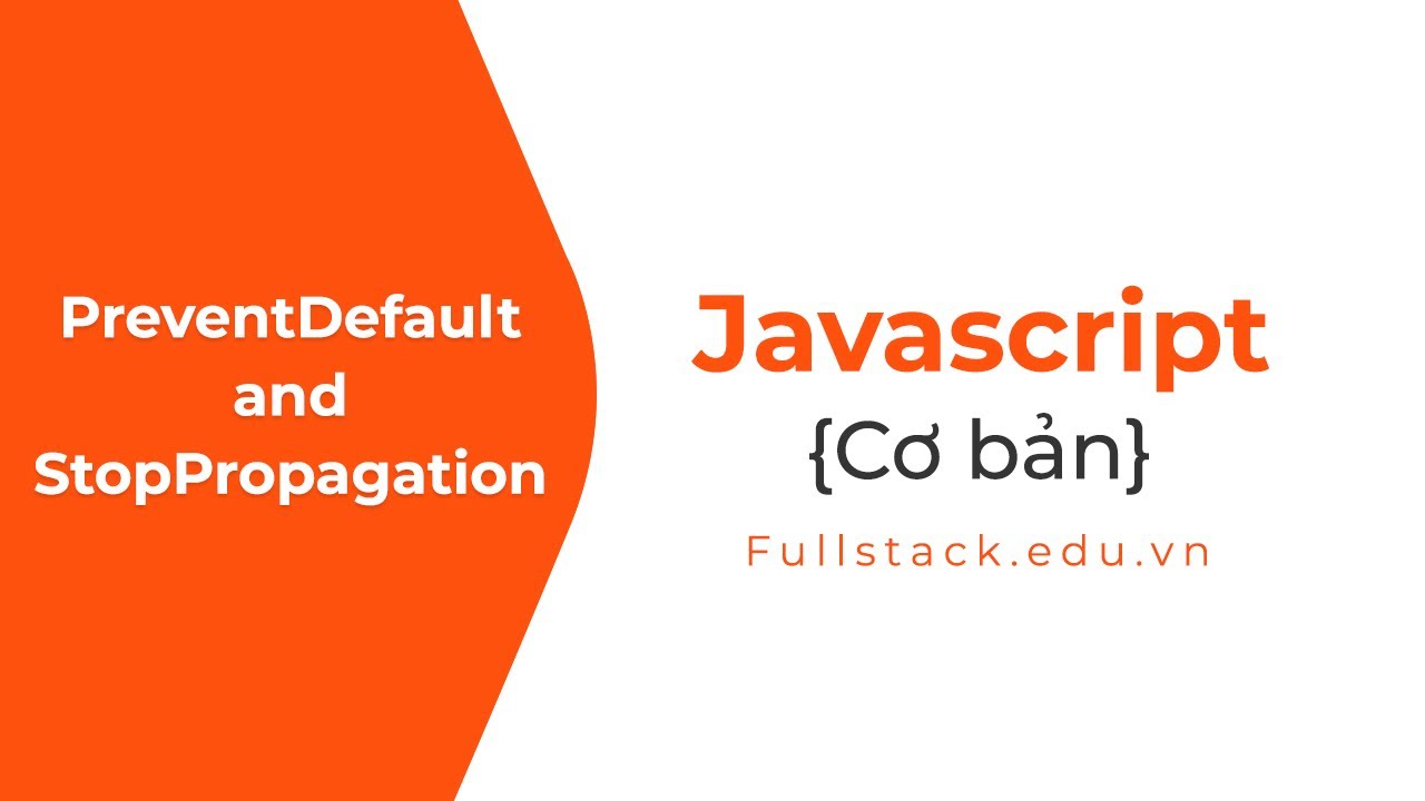 PreventDefault & StopPropagation | DOM events