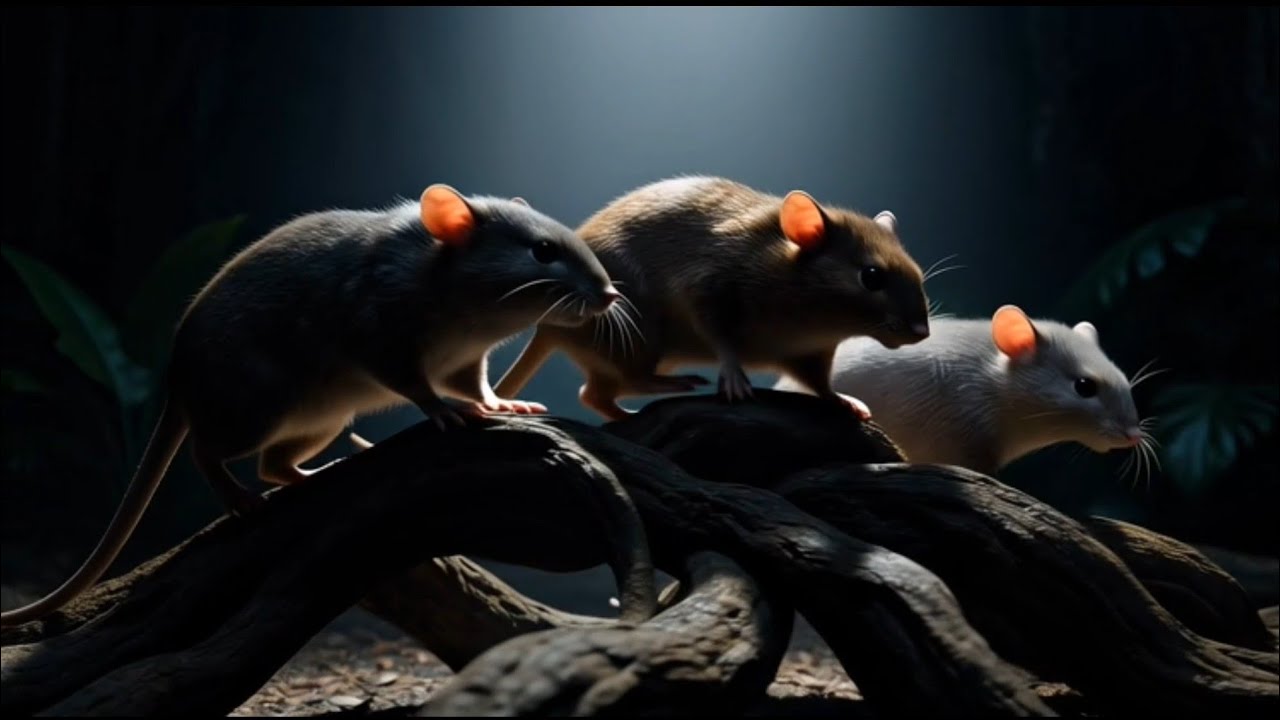 Mouse are playing in night ( For Cats )