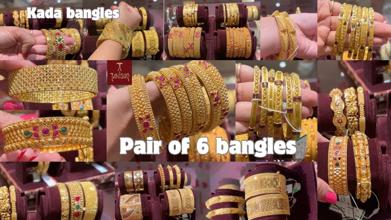 Tanishq 2024 HUGE COLLECTION BANGLES-pair of 6, Kada and Broad bangles with code & price ❤️