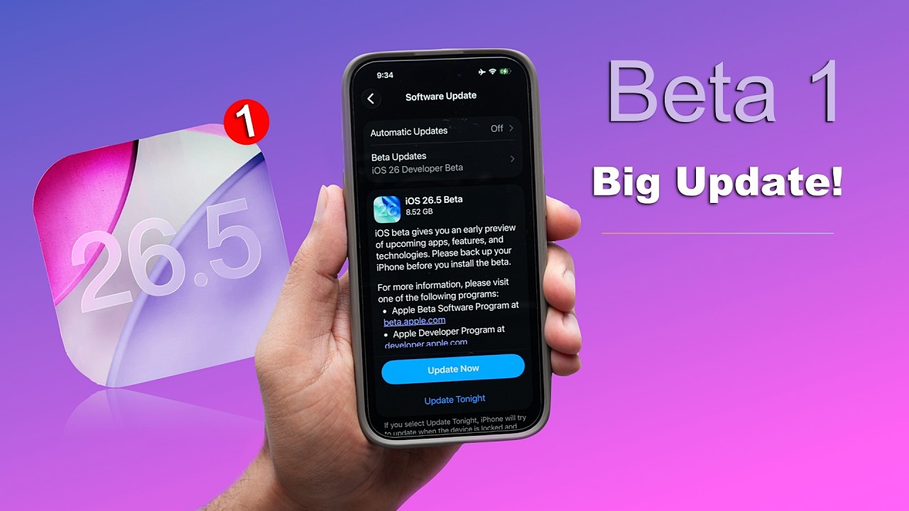 iOS 26.5 Beta 1 Released 🔥 | New Features, Performance, Battery Life (HINDI)