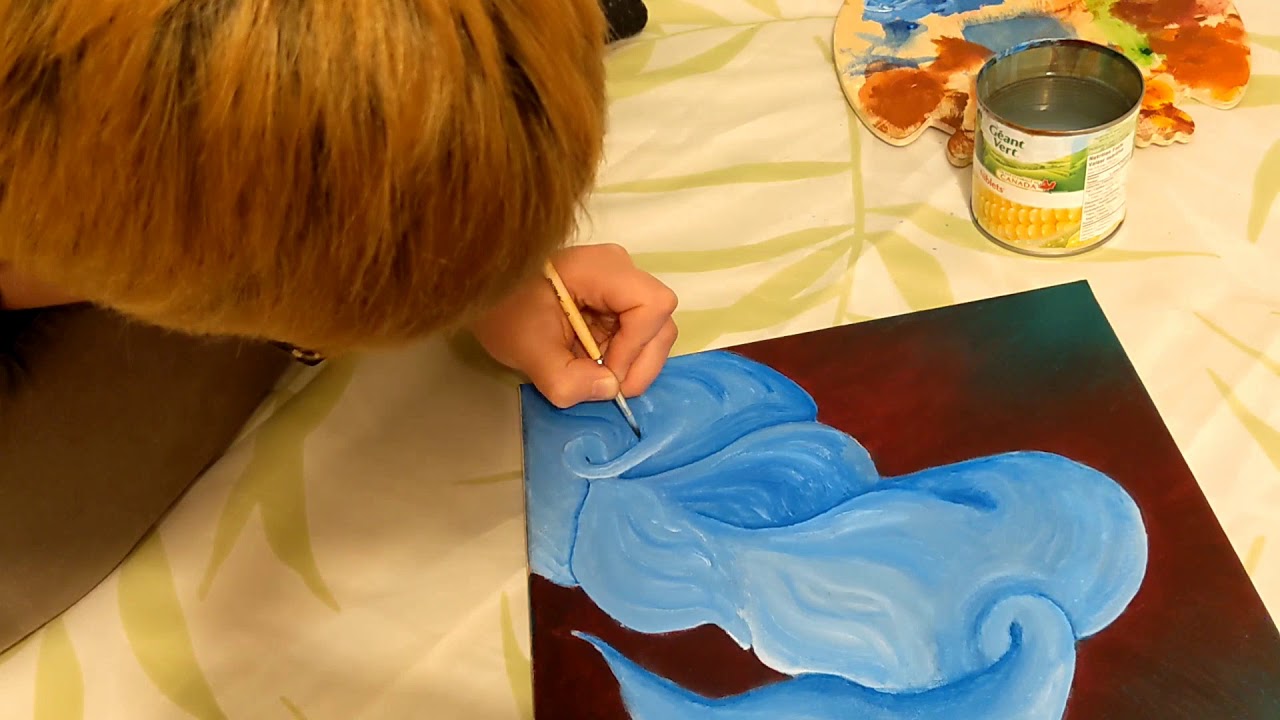 Acrylic Abstract Body Painting Time Lapse