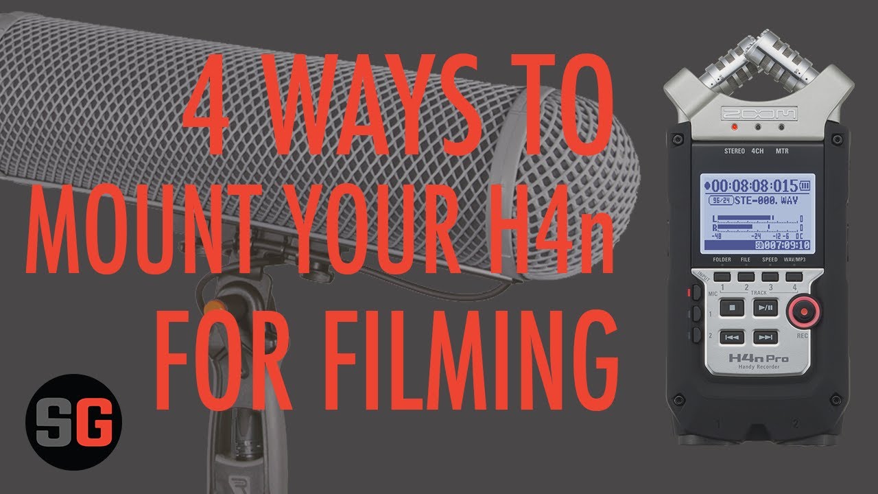 4 Ways to Mount Small Audio Recorders like the Zoom H4n for filming