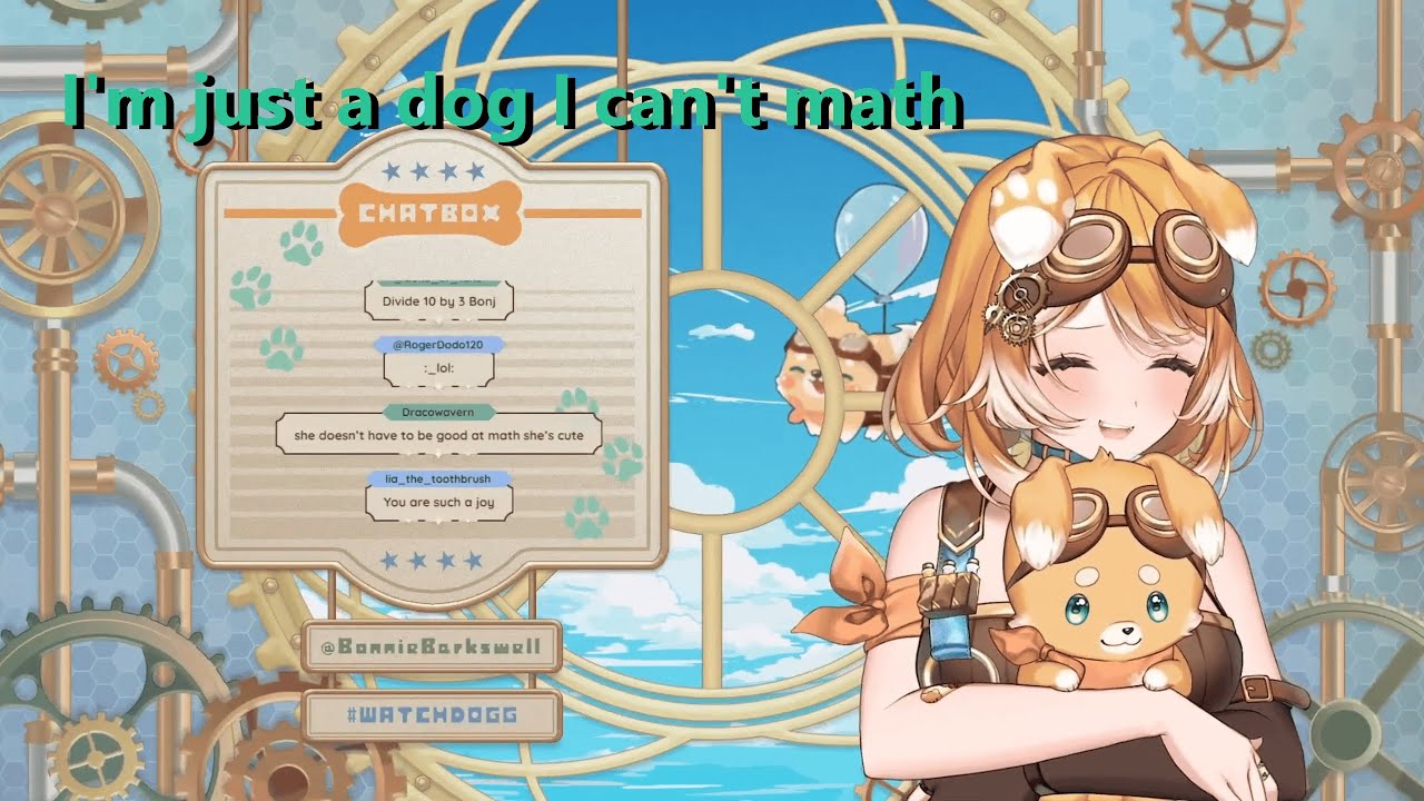 Bonnie Barkswell Doing Dog Math