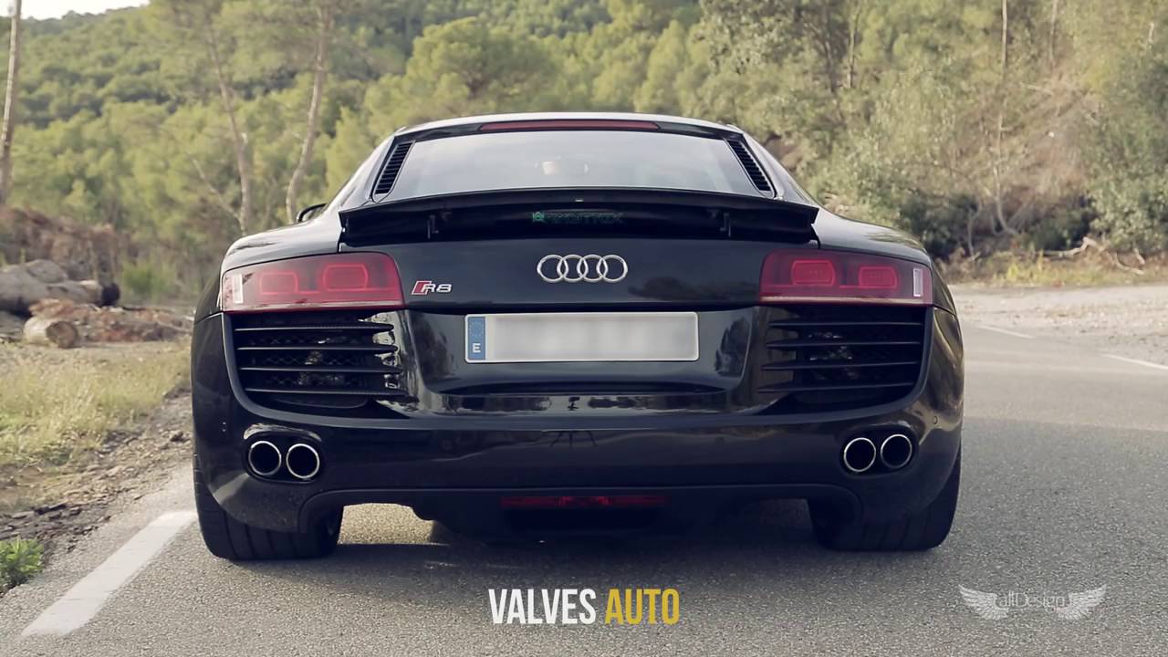 Audi R8 V8 | Armytrix可変バルブマフラー | 高周波サウンド 快音