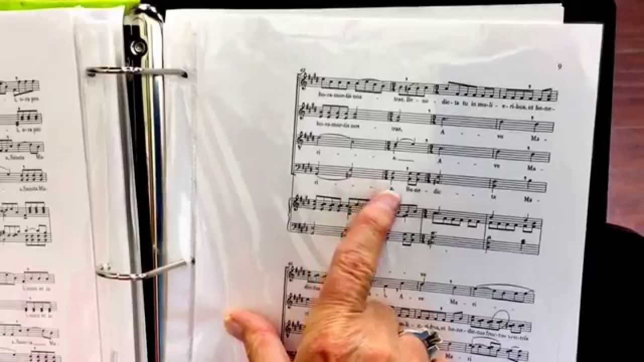 Ave Maria by Morten Lauridsen bass 1 or baritone part (Stephen and Mickey)