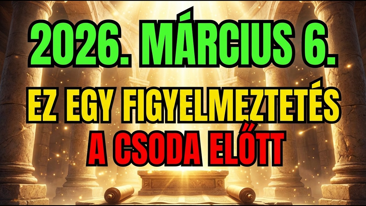 Ez az UTOLSÓ figyelmeztetés, mielőtt Isten elhozza a csodádat. ✨