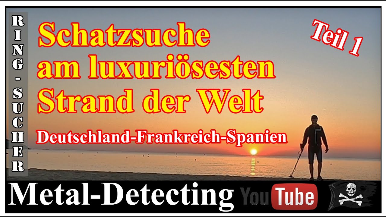 Mit dem Metalldetektor am luxuriösesten Strand der Welt. Sondeln am Strand von Pampelonne.