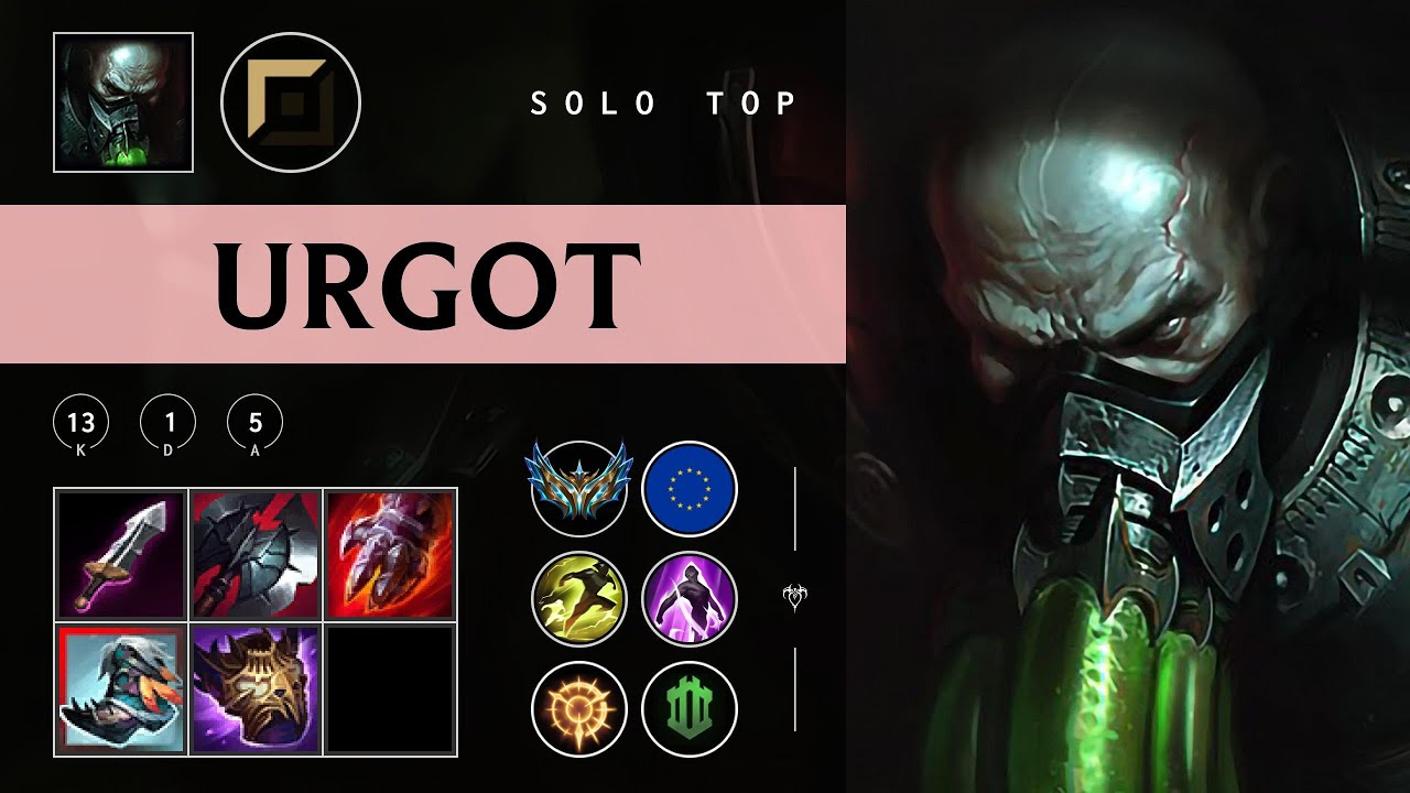 Urgot Top vs Gangplank - EUW Challenger Patch 25.22