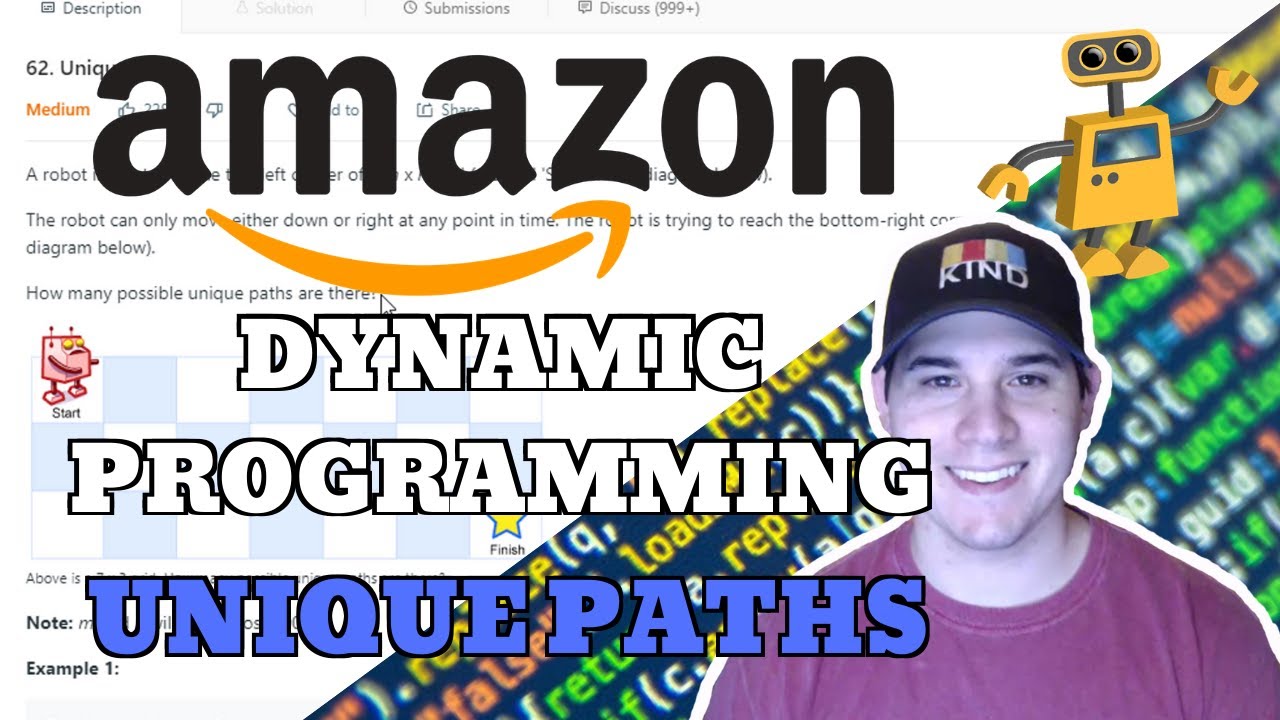 Вопрос для собеседования по динамическому программированию Amazon &mdash; уникальные пути [LeetCode]