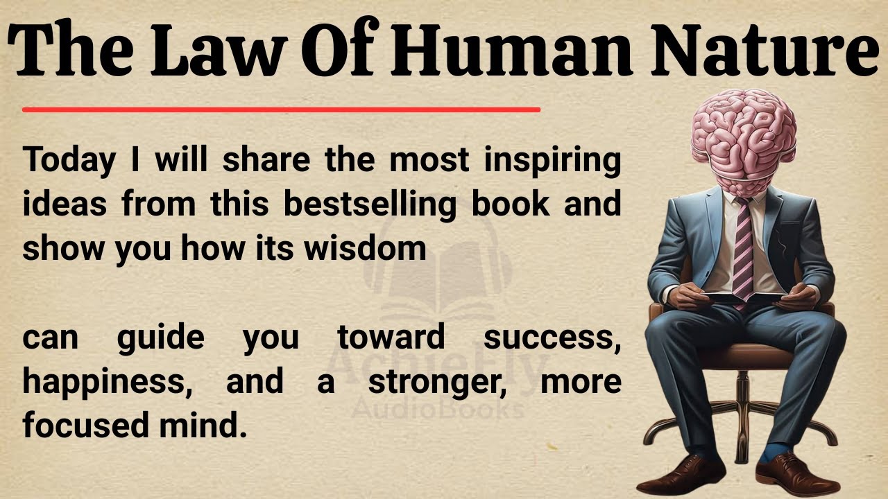 The Law Of Human Nature || Learn English Through Book Summary 📖 || Improve Your English Fluency ✅️