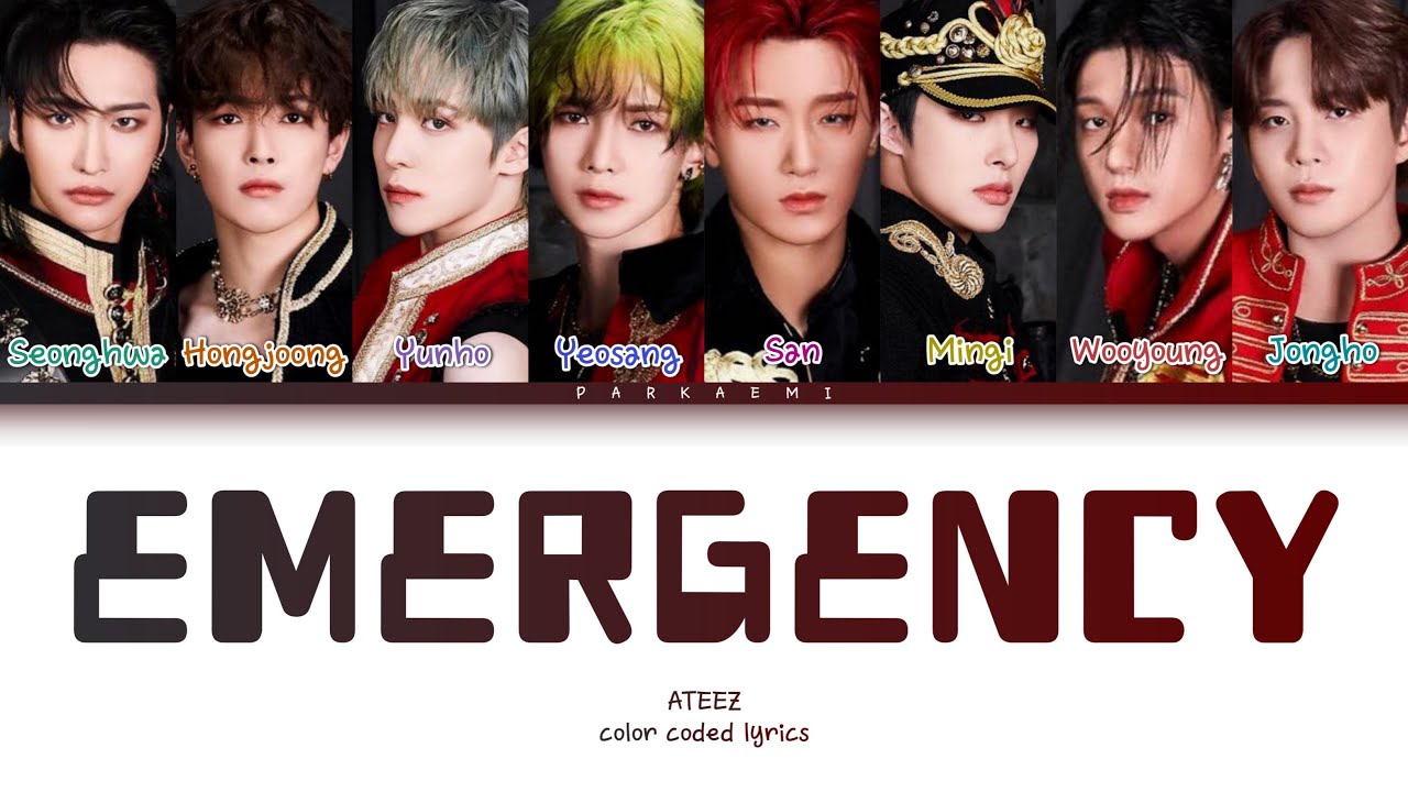 ATEEZ - 'Emergency' (Color Coded Lyrics Han/Rom/Vostfr/Eng)