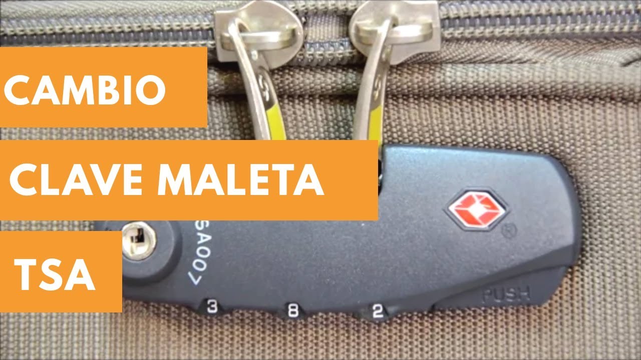 CAMBIO CLAVE MALETA SAMSONITE TSA | Bolsos Palacio