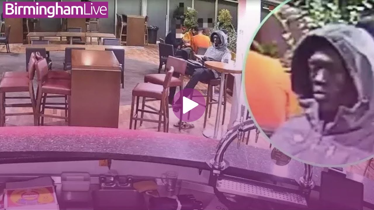Moment asylum seeker stares at hotel worker hours before 'stabbing her with screwdriver'