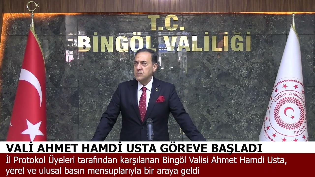 Bingöl Valisi Ahmet Hamdi Usta Göreve Başladı