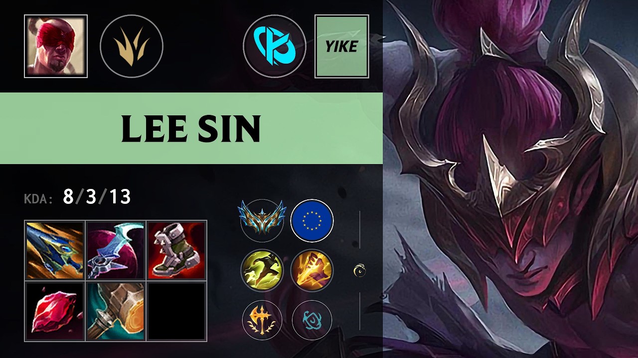 (KC Yike) Lee Sin Jungle vs Sylas - EUW Challenger Patch 26.16