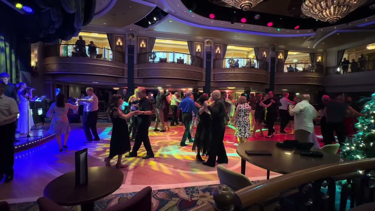 Cunard Queen Elizabeth 2026 New Year. Queens Room Musicians. A Rumba