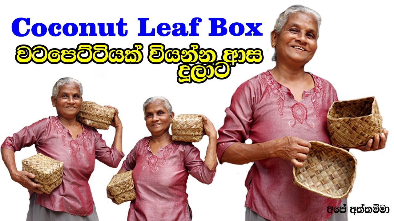 coconut leaf box |Dry Coconut Leaf Box | වටපෙට්ටිය