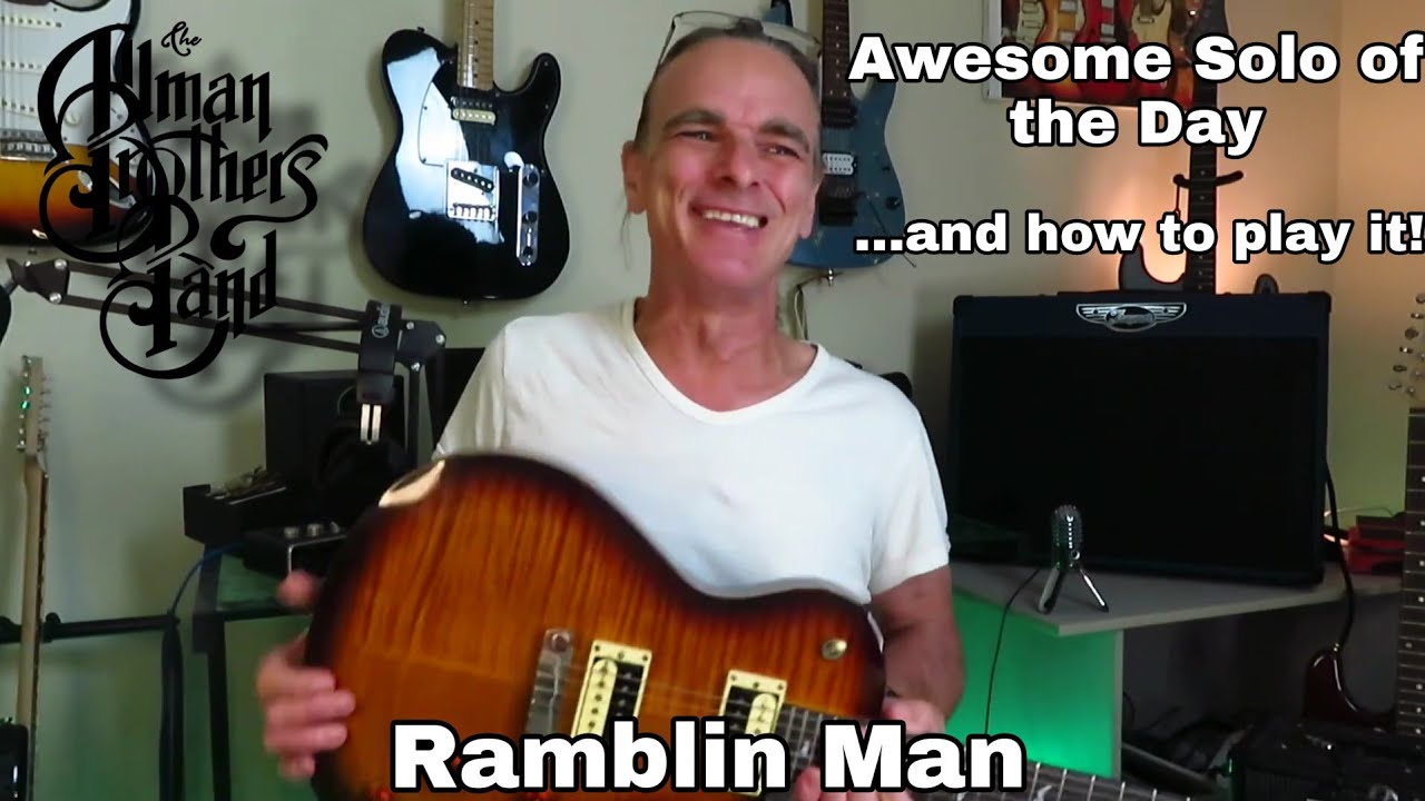 Ramblin' Man - The Allman Brothers Band. Awesome Solo of the Day & How to Play it!