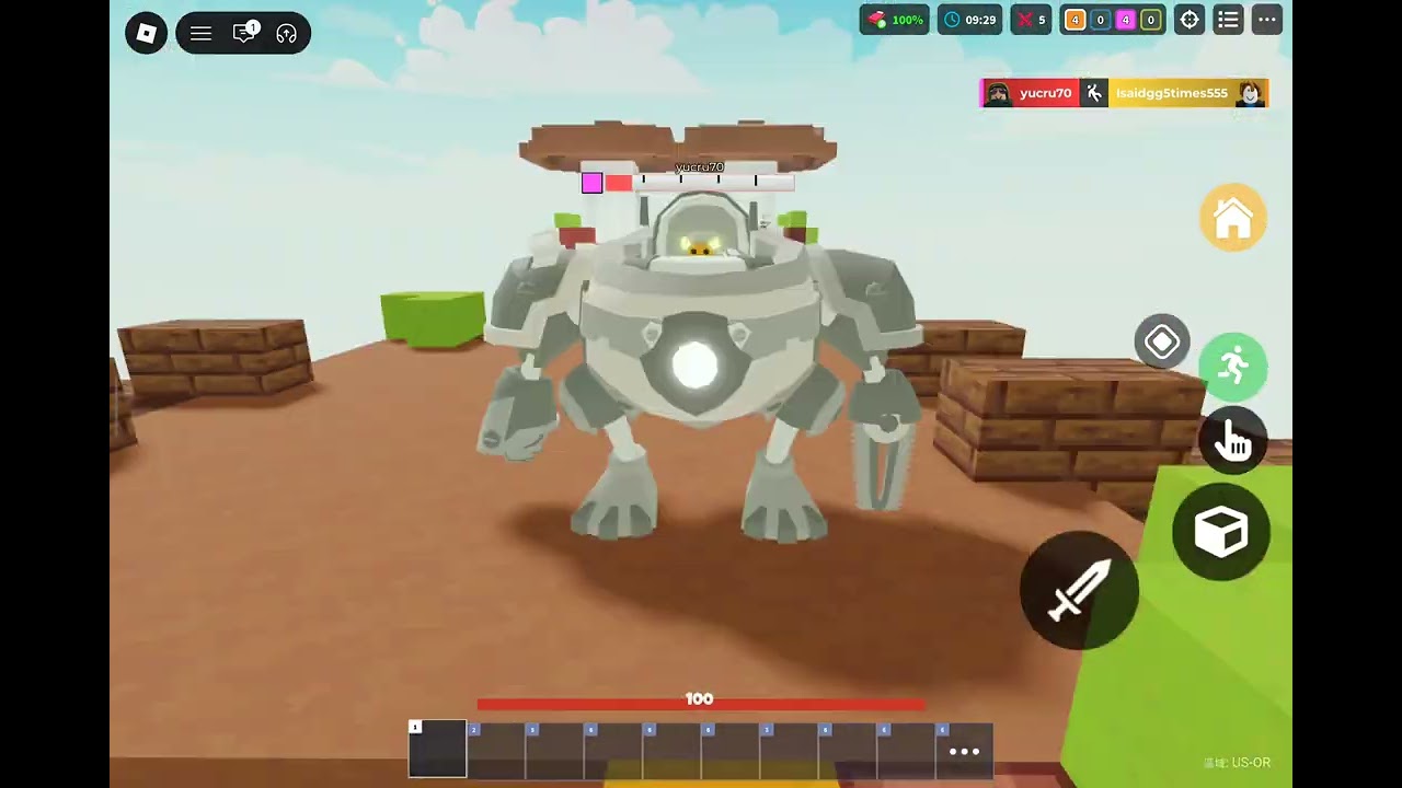 BEDWARS 4vs1之持續傷害