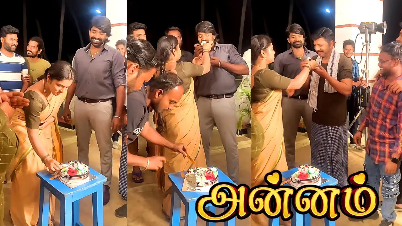 அன்னத்தின் பிறந்தநாள் கொண்டாட்டம் 🥳 | Annam Serial Actress Abi Nakshatra Birthday Celebration At Set