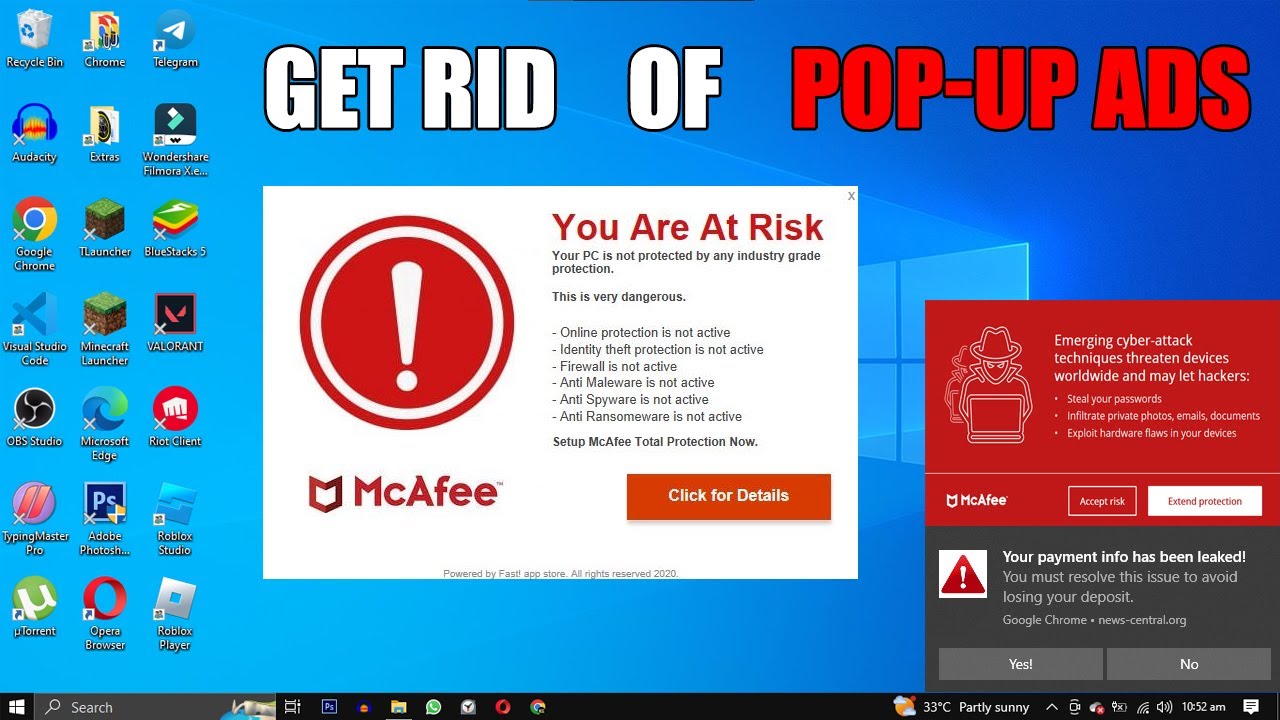 8 Ways to Get RID of McAfee Pop up Ads Easily | Stop McAfee Pop-up Ads 2024