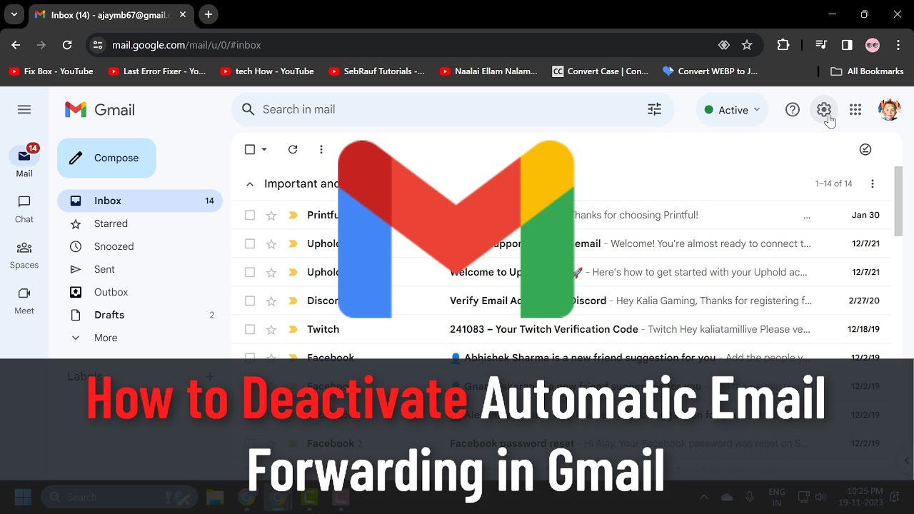 How to Deactivate Automatic Email Forwarding in Gmail (Guide)