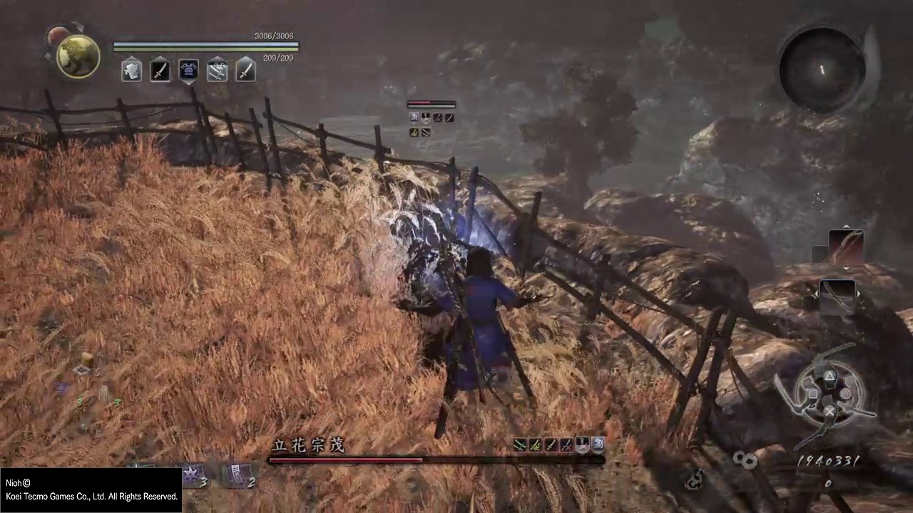 Nioh 二刀 vs.&middot;立花宗茂 LV.130 NG+3頓悟之道