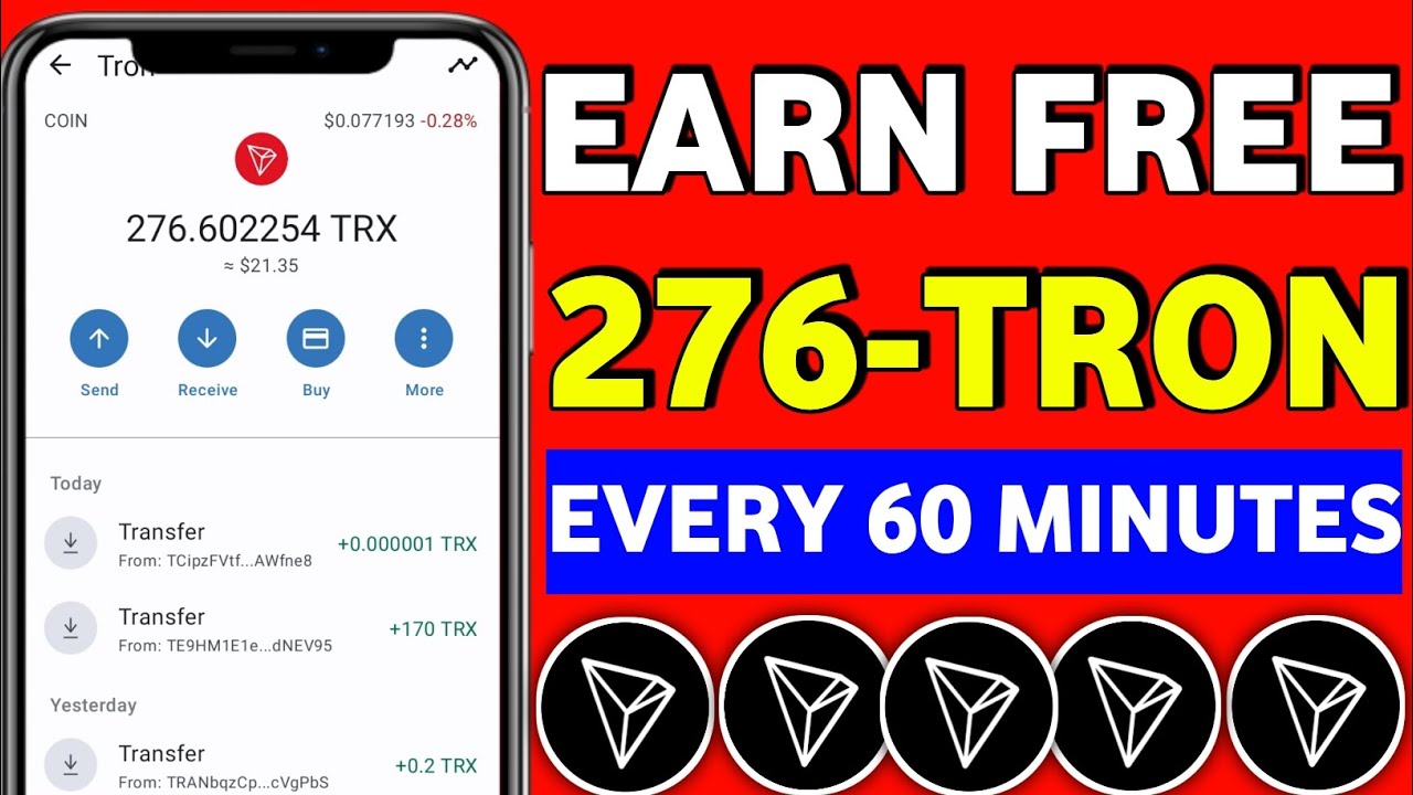 New Free TRX Mining Platform। Daily Earn 276 TRX। Tron Cloud Mining Site।