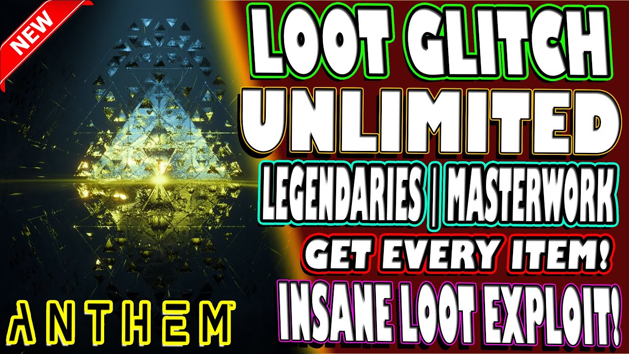 🆕 WTF! UNLIMITED Legendaries & Masterwork INSTANTLY GLITCH | Anthem | INSANE EXPLOIT | GET ALL GEAR