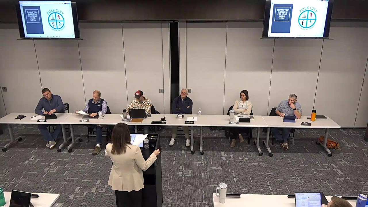 City Council Budget Work Session Meeting: Polk City IA January 24, 2025