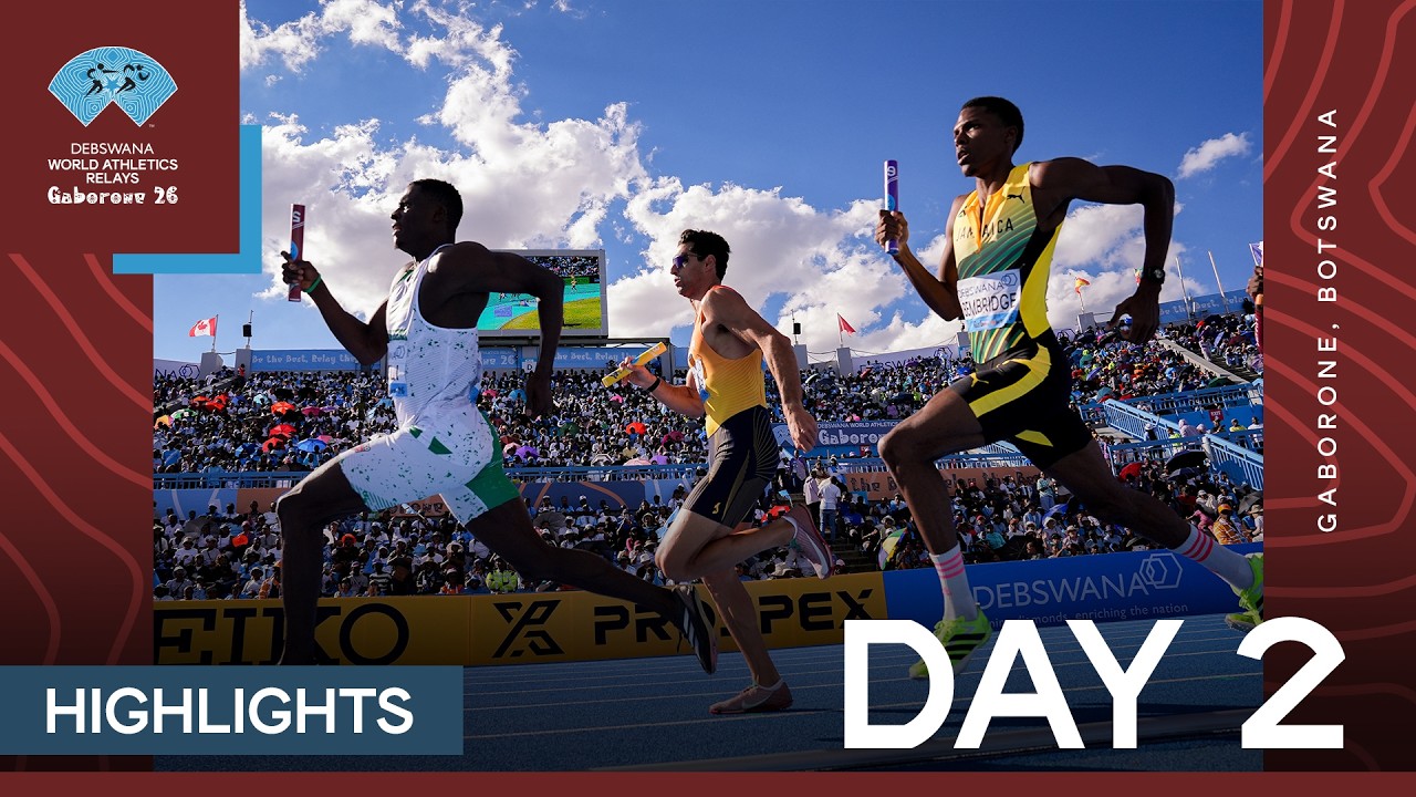 Electric showdowns light up Gaborone - Full Highlights Day 2 | World Athletics Gaborone Relays 26