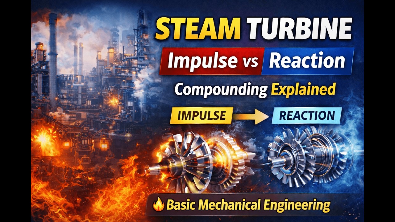Steam Turbine Explained | Impulse vs Reaction | BME Unit-1 Hindi