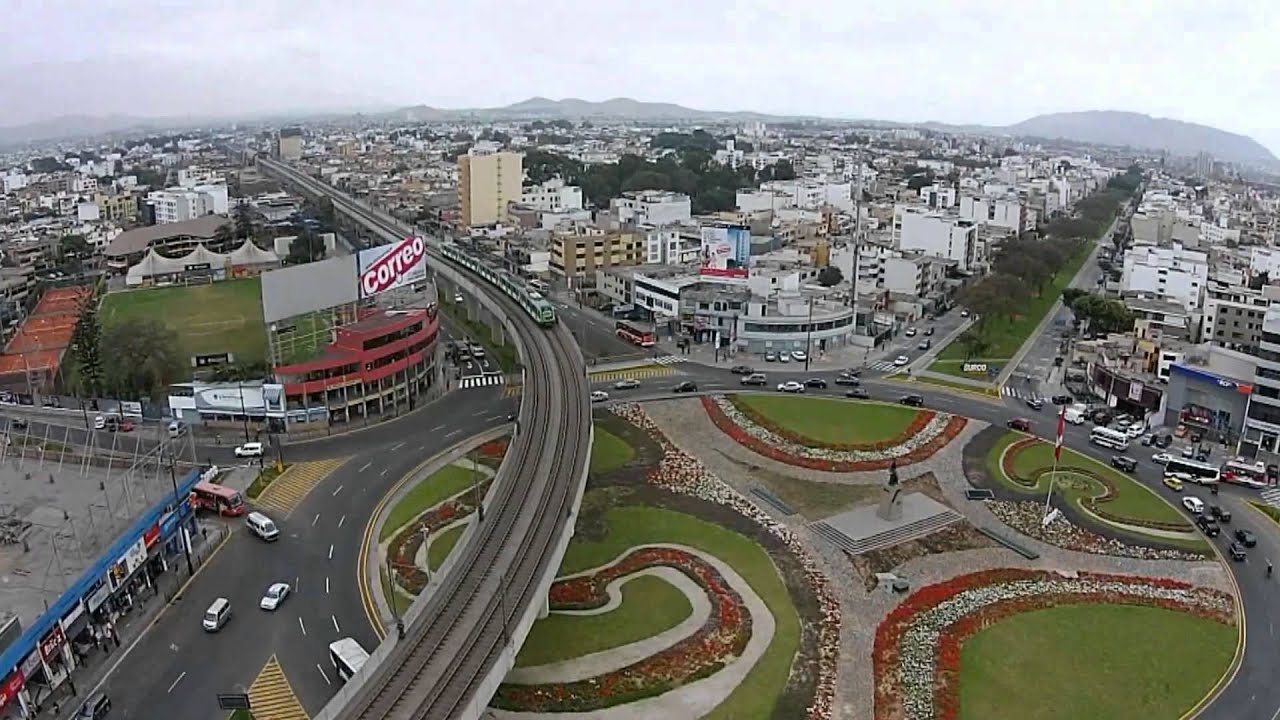 Estaciones Metro de Lima, Linea 1- Vista desde un Drone