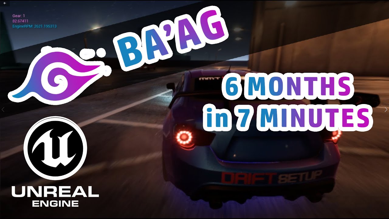 UE4 RACING GAME | 6 Months progress in 7 minutes