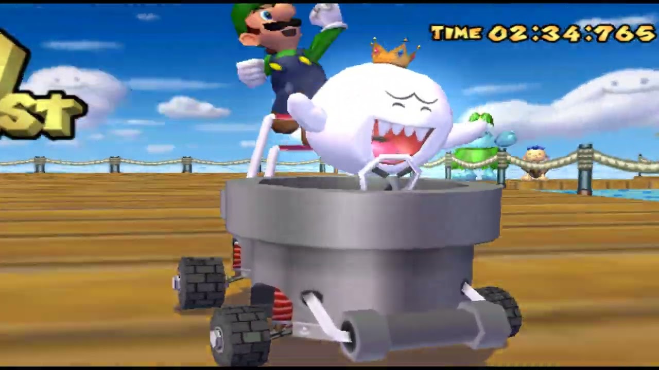 Mario Kart Double Dash Plus | #1 🏁 Mushroom Cup 150 cc (1/3) with King Boo & Luigi [WT | HD]
