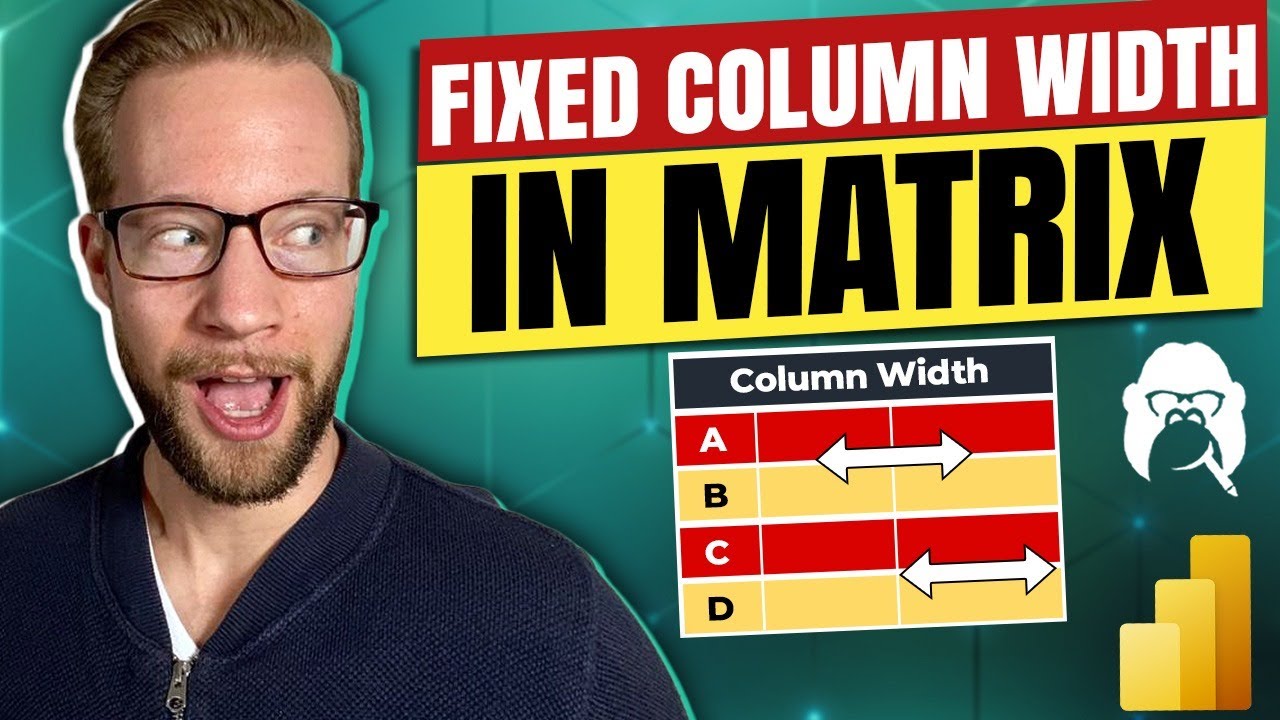Set Fixed Column Width in Matrix in Power BI