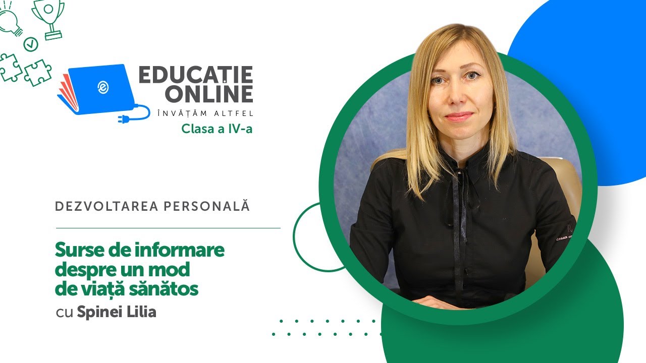 Dezvoltarea personală, Clasa a IV-a, Surse de informare despre un mod de viață sănătos