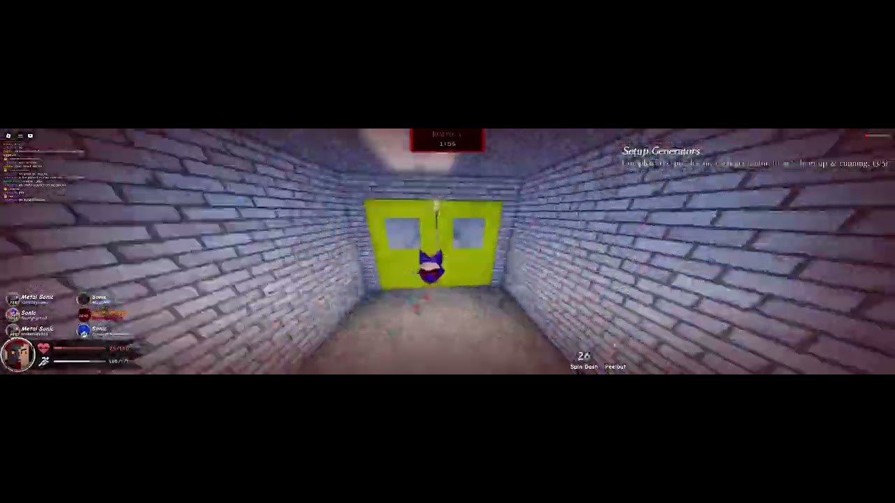 barley standing on 25 hp as sonic trying to survive as long as i can