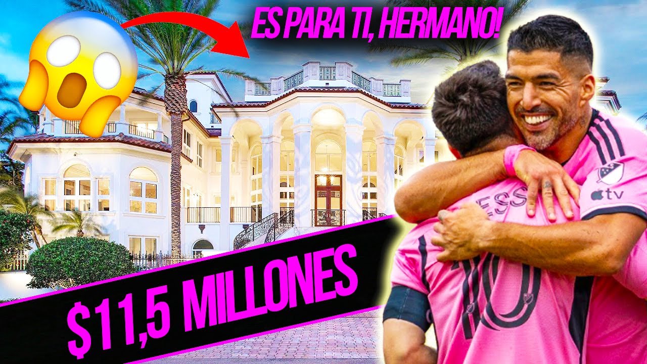 LUIS SUAREZ GASTÓ $11.5 MILLONES PARA SER VECINO DE MESSI 😱 ¡Así viven en Miami!