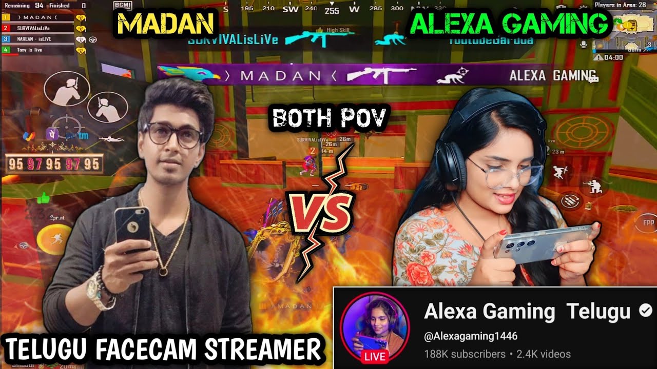 MADAN VS ALEXA GAMING IN SAME LOBBY 🔥 #madan #madanop #bgmi
