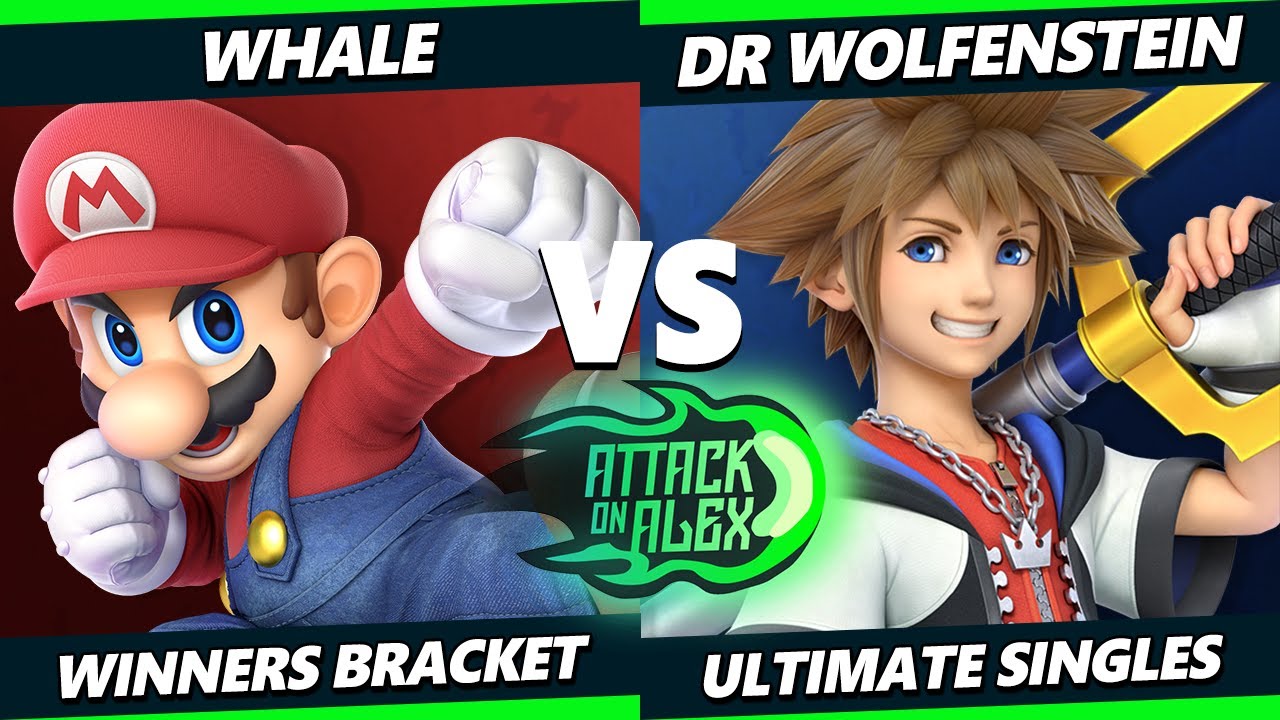 Attack on Alex 32 - Whale (Mario) Vs. Dr. Wolfenstein (Sora, Game & Watch) Smash Ultimate - SSBU